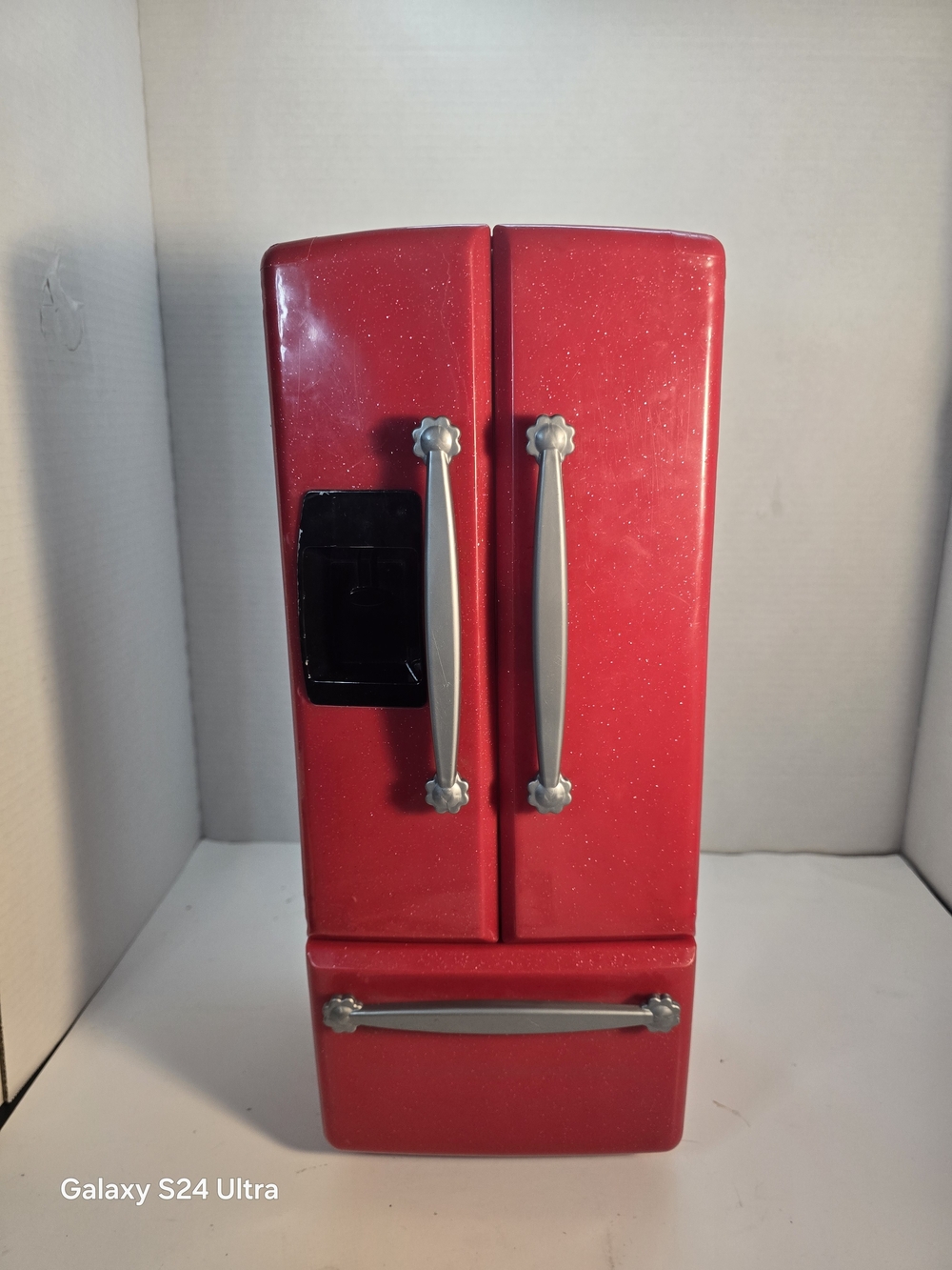 Our Generation 18" doll Refrigerator red and pink play kitchen